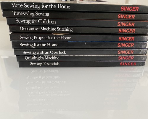 Singer library sewing books - singer,