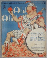 RARE ET ANCIENNE PARTITION CHANSON CARNAVAL DE NICE 1929 PARTITION PIANO