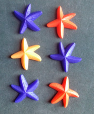 6 étoiles de mer couleur PLAYMOBIL 4073 4557 4817 5002 5028 7233