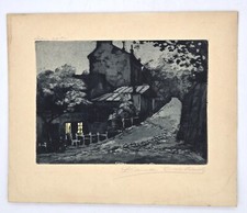 Paul Trelade dit GEN PAUL - EAU FORTE ET AQUATINTE.  LE LAPIN AGILE. XXe siècle