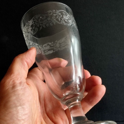 Ancien verre absinthe cisele - ancien,