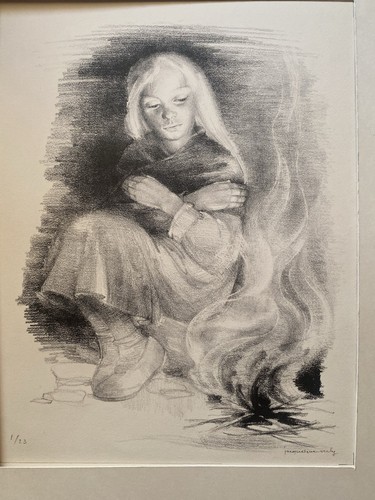 Lithographie jacqueline verly - jacqueline,