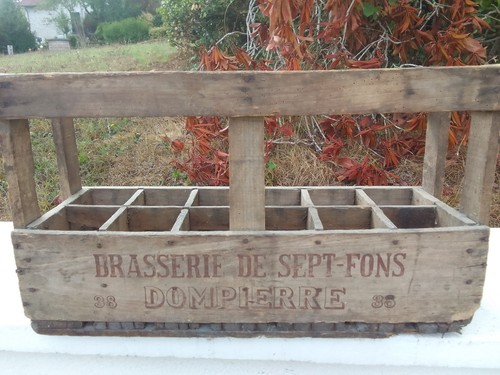 Ancien casier bouteilles en - casier,