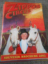 PROGRAMME CIRQUE/CIRCUS PROGRAM 2002 ZIPPOS The Kotov Troupe Clown Mathieu