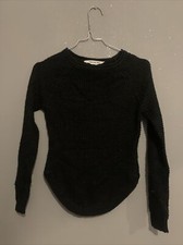 Haut Pull Noir À Mailles Urban Kids T10-12 Ans