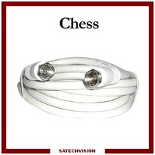 Cordon Câble Coaxial Connecteurs Fiche F Mâle/Mâle 5 m Antenne TV Satellite