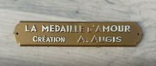 AUGIS MEDAILLE AMOUR PLAQUE