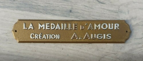 Augis medaille amour plaque - augis,