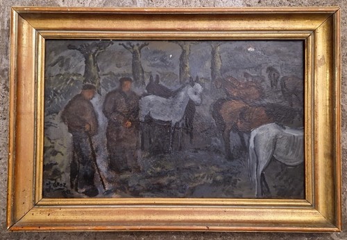 Beau tableau ancien - tableau, pays