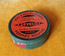 Ancienne Petite Boîte Amorçage Gévelot