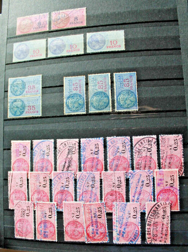 Lot timbres fiscaux - lot,