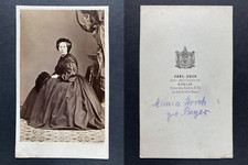 Suck, Berlin, Minna Storch geb. Beyer Vintage cdv albumen print. Tirage 