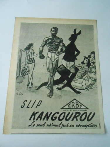 Publicité 1950 slip - publicité,