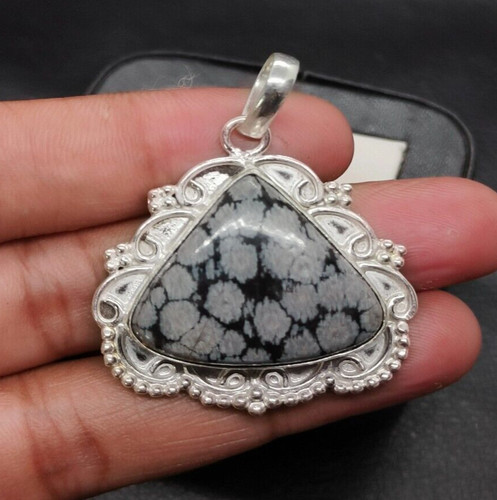 Pendentif argent fossile - pendentif,
