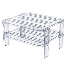  2 Pcs Etage Rangement Frigo Étagère Cuisine De Pour Armoire À Rack Épices