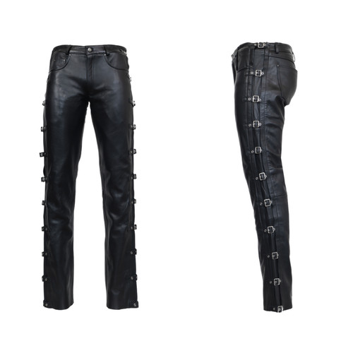 Pantalon cuir pour homme - cuir,