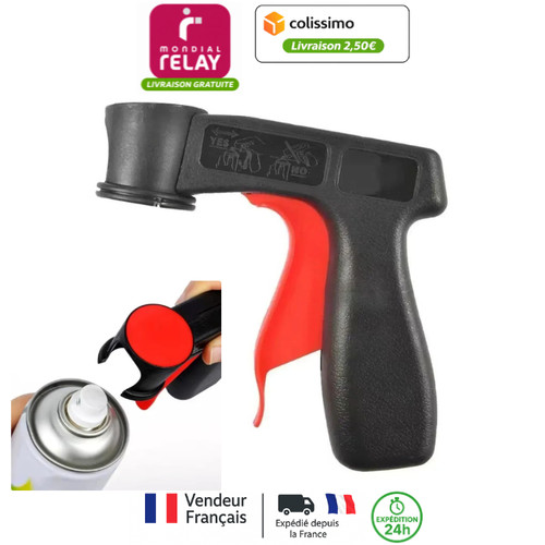 Poignée pistolet pour bombe - pour,