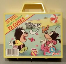 Disney Babies – Jeu de 12 Cubes France Jouets Vintage Années 80 – Complet (Boîte