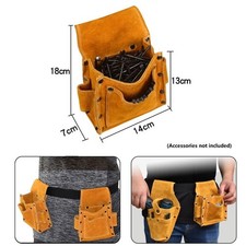 Sac à outils en cuir de vache
