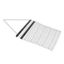 Wiltec Herse Prairie Chaîne 155x123,5 cm Chaînes Pliable Acier ATV UTV Agricole