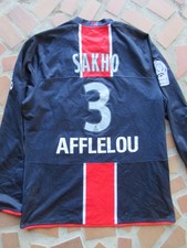 MAILLOT PSG PARIS SAINT-GERMAIN 2009 PORTÉ SAKHO N°3 NIKE MANCHES LONGUES SHIRT
