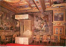 41 - Cheverny - Le Château - Chambre du Roi - le lit de parade à baldaquin sous