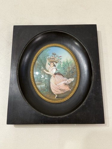 Ancien tableau miniature - ancien,