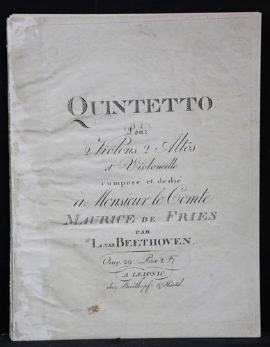 Beethoven quintette pour 2 - beethoven,,