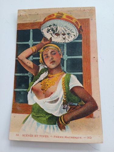 Carte femme mauresque seins - 55,