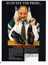 PUBLICITE ADVERTISING 094  1972  LORD HASLEY   chaussures homme