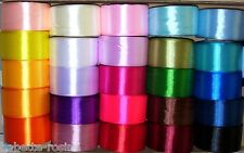 RUBAN SATIN UNI 5 cm / 50 mm x 1 mètre COLORIS AU CHOIX SCRAPBOOKING COUTURE
