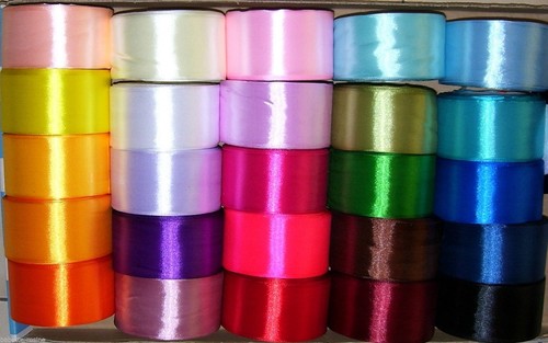 Ruban satin uni 50 mm - satin, x