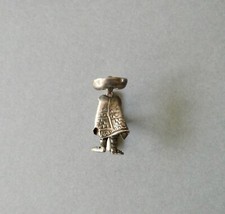 bouton de manchette solitaire en argent 925, signé DF, mexicain, vintage
