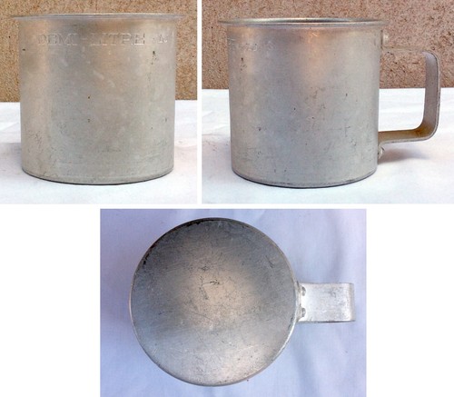 Mesure lait alu demi - -, demi-litre