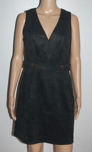 Robe noire toucher daim nubuck