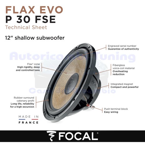 Subwofer focal p30fse - p30fse, flax