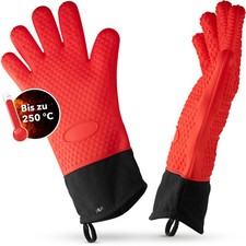 AVANA Silicone Gants de Cuisine Résistant à la Chaleur 250°C Anti-dérapant