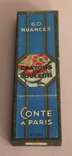 Boite / étui de crayons de couleur CONTÉ  ancien incomplet
