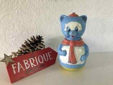 9 ⚜️ Ancien Jouet Culbuto Chat Maréchal Made In France Vintage Authentique 18 Cm