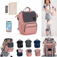 Sac à Dos à Langer Bébé étanche Grande capacité 3 poches isotherme pour biberon