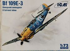 MAQUETTE ICM 1/72 BF109 E-3 + KIT RESINE PAVLA MODEL + DECAL BF109G