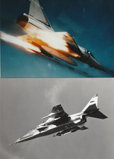 2 X MATRA JAGUAR + MIRAGE TIRE MISSILE ?  AVION DE CHASSE AVIATION 18 X 13 cm