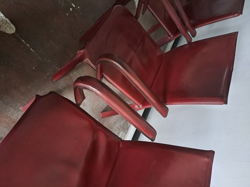 Fauteuils cuir vintage - fauteuils,