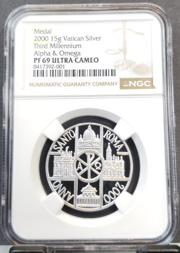 2000 vatican silver medal - vatican,