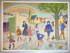 Ancienne affiche scolaire