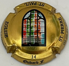 Capsule de champagne OUDARD F. (30n. N° 14 fond or)