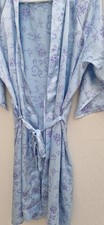 Déshabillé/ kimono satiné ETAM Taille L  BLEU  Excellent État 