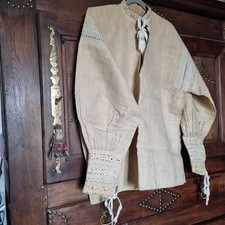 Chemise ancienne en gros lin