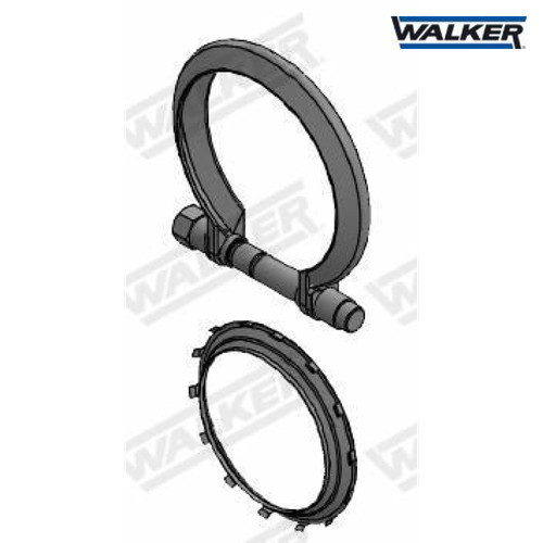 Clamping piece exhaust system - clamping,