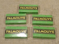 Lot de 5 anciennes boites de 5 lames de rasoir Palmolive    sous blister
